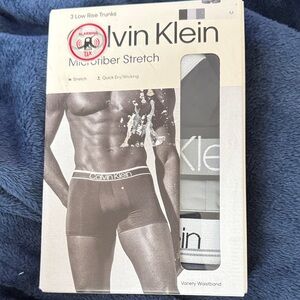 Calvin Klein Men's Microfiber Stretch Boxer Briefs - Black and Gray